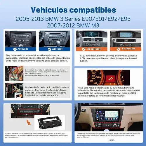 Vista 4 de Eonon e90 - Estéreo de coche para BMW Serie 3 E90 E91 E92 2005-2013
