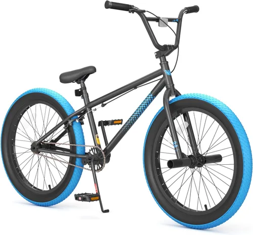 Vista 13 de 67i - Bicicleta BMX para niños de 18/20 pulgadas, bicicleta para niños de 8 a 12 años con freno U delantero y trasero, asiento ajustable, horquilla