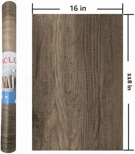 Vista 3 de Papel de contacto de grano de madera para despegar y pegar, papel tapiz de madera removible autoadhesivo, aspecto de madera sintética, rollo