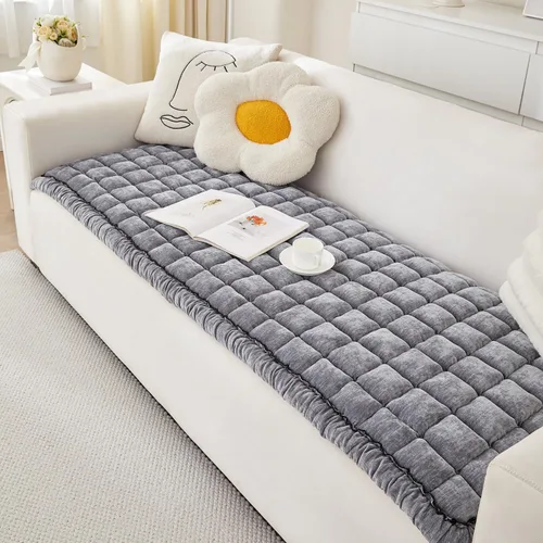 Vista 9 de Protector de funda para sofá para perros, fundas pesadas para sofá para mascotas, fundas de sofá para perros lavables, alfombrilla antideslizante