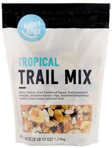 Vista 6 de Marca de Amazon, Happy Belly Nuts, Chocolate & Dried Fruit - Mezcla de frutos secos, 1 libra (paquete de 1)