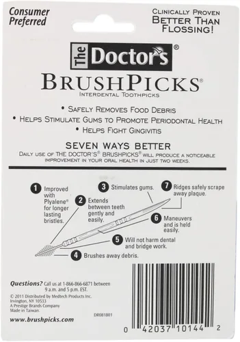 Vista 2 de The Doctor's BrushPicks - Palillos interdentales, 275
