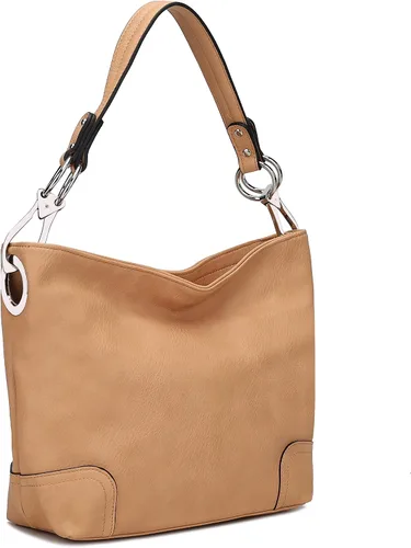 Vista 39 de MKF Collection Mia K - Bolso Hobo para mujer, de piel vegana, bolso de hombro holgado, bolso con asa superior