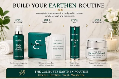 Vista 7 de Earthen - Paquetes exfoliantes instantáneos – Exfoliante facial y corporal suave para una piel suave y brillante – Elimina las células muertas