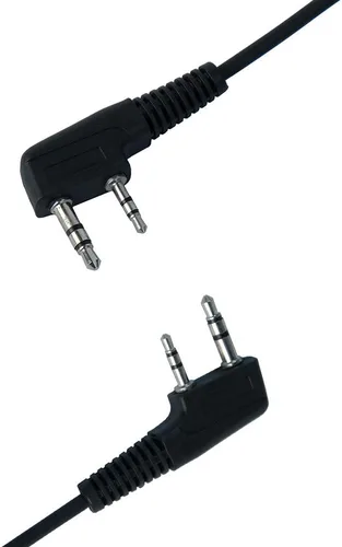 Vista 5 de Caroo Auriculares de radio para Kenwood de 2 pines con micrófono PTT para Baofeng UV-5R BF-888S BF-F8HP UV-82 UV-82HP UV-82HP UV-82C Kenwood TK-2107