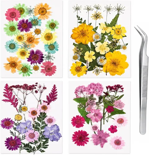 Vista 13 de 40 piezas de flores prensadas secas rosas para resina 40 unidades rosa