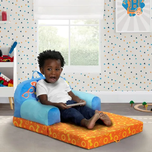 Vista 2 de Delta Children - Silla para niños Blippi Cozee Buddy abatible, azul