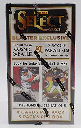 Vista 4 de Panini Select - Caja de béisbol 2021, 3 paralelos de alcance por caja
