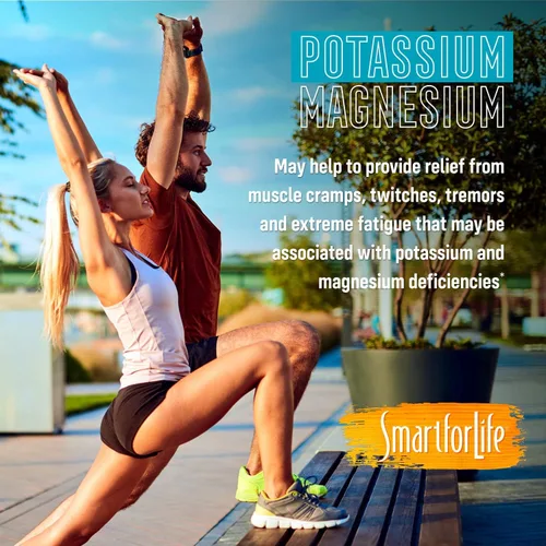 Vista 4 de SMART FOR LIFE Suplemento de potasio y magnesio - 30 cápsulas veganas - Suplemento de magnesio y potasio - Complejo mineral de alta absorción