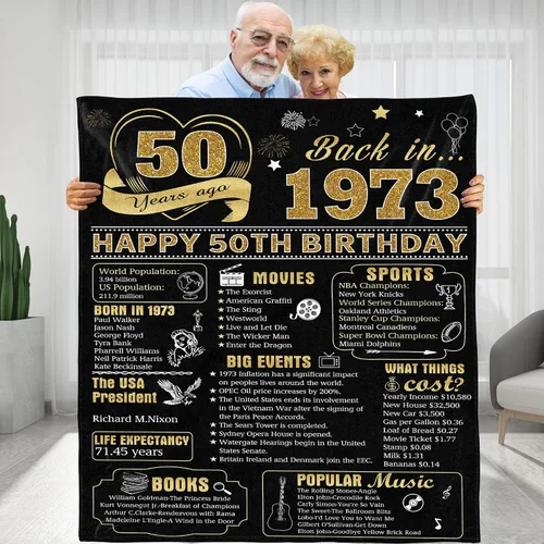 Vista 14 de Back in 1933 - Manta de cumpleaños personalizada para abuela, abuelo, ideas de regalos de cumpleaños para esposa, marido, mamá, papá, amigos, manta