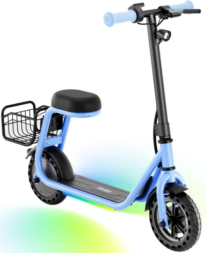 Vista 13 de Hiboy Q2 Lite Electric Scooter for Kids w/Seat, 3-Speed, Brake, Ages 4-10 Negro