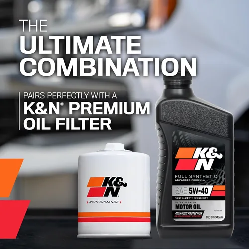 Vista 7 de K&N Motor Oil: 5W-40 Synthetic Engine Oil: Premium Protection, High Mileage, 1 Quart