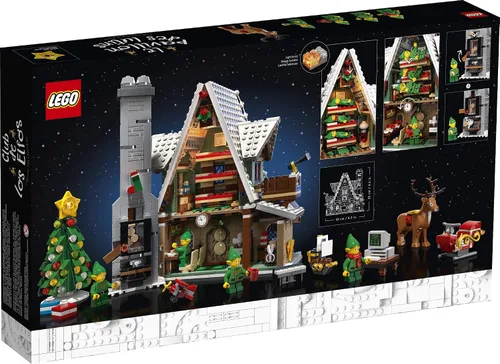 Vista 5 de LEGO Elf Club House (10275) Kit de construcción; un proyecto atractivo y una gran idea de regalo de vacaciones para adultos, nuevo 2021