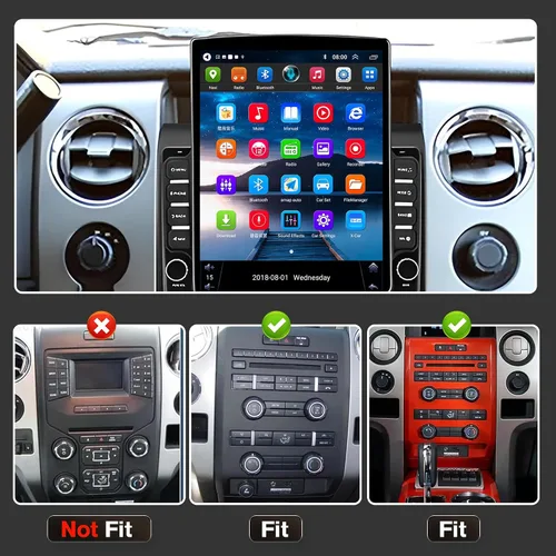 Vista 3 de [4+64G] Android 13 Estéreo de coche con Carplay inalámbrico y Android Auto para Ford F150 2009 2010 2011 2012 2013 2014 9.7 pulgadas pantalla táctil