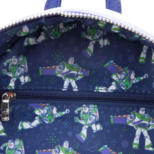 Vista 8 de Loungefly Disney Pixar Toy Story Buzz Lightyear - Bolso de hombro con doble correa para mujer, mini mochila, Multi, Mini, Mini mochila