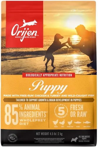 Vista 11 de ORIJEN Amazing Grains - Comida seca para perros con alto contenido de proteínas, receta para cachorros, bolsa de 4 libras