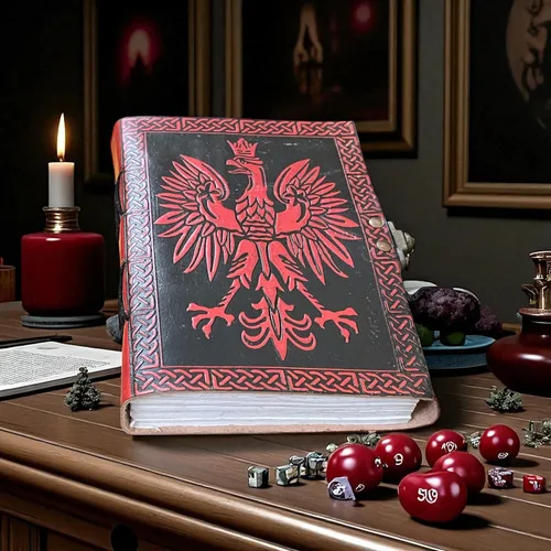 Vista 5 de Blank Spell Book of Shadows Leather Journal – Red Eagle Embossed Diary Celtic Knot Border Notebook Vintage Writing Journal, Sketchbook & Gift