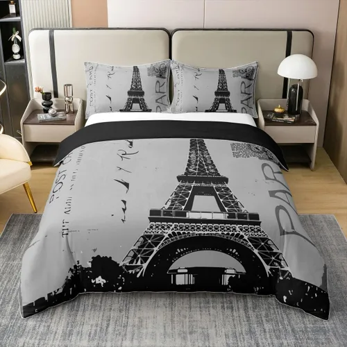Vista 22 de Erosebridal King and Queen - Funda de edredón personalizada 100% algodón, funda de edredón romántica para el día de San Valentín para los Negro