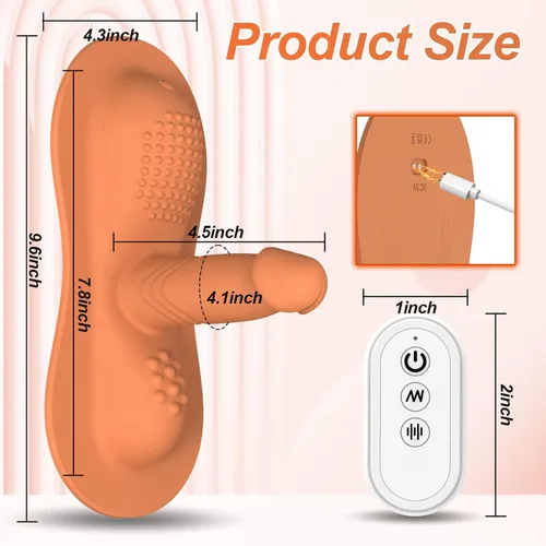 Vista 2 de Juguetes sexuales para mujeres, vibradores de sentarse y montar, consolador con 10 +10 modos de vibración, vibrador de control remoto REYHKINO