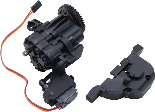 Vista 7 de Caja de cambios de doble velocidad con engranajes internos servo y transmisión para 1/10 RC Crawler TRX4 TRX6 piezas de actualización
