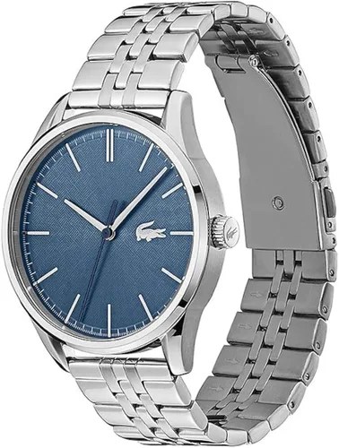 Vista 2 de Lacoste Reloj Vienna de cuarzo para hombre con correa de acero inoxidable plata 20 Modelo 2011049 Plateado Reloj de cuarzo