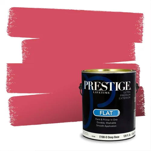 Vista 697 de Prestige Paints Pintura exterior e imprimación en uno, 1 galón, plano, coincidencia comparable de Valspar* Amber Rose*