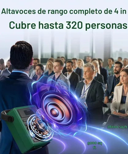 Vista 4 de SHIDU Amplificador de voz inalámbrico de 40W para profesores con micrófonos
