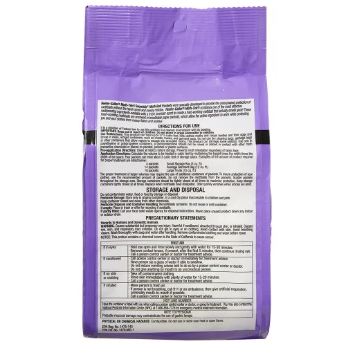 Vista 4 de Moth-Tek Snowhite - Paquetes de bolas de polilla perfumadas de lavanda, 12 onzas (3)