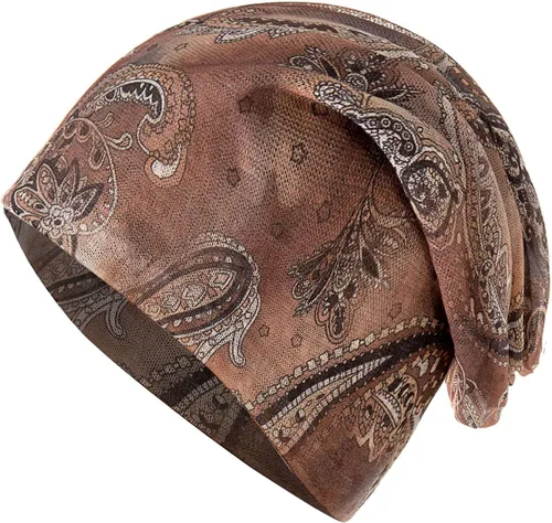 Vista 7 de JarseHera Gorro holgado de mujer con encaje de algodón, gorros para quimioterapia, gorros para el cáncer, turbante