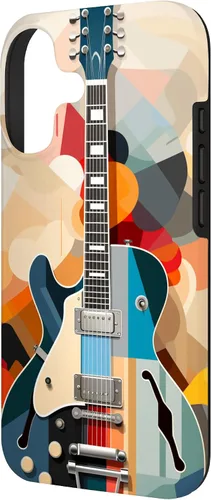 Vista 2 de Electric Guitar Abstract Art Cover Phone Case for iPhone 17