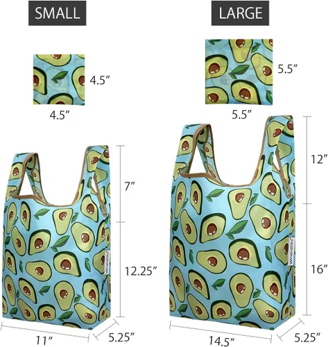 Vista 2 de Wrapables JoliBag Collection - Bolsa de compras reutilizable (juego de 2)