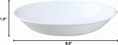 Vista 2 de Corelle Winter Frost - Tazones para servir de 20 onzas, juego de 12