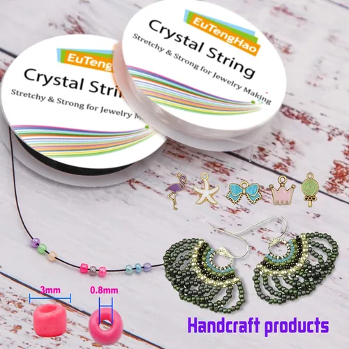 Vista 6 de EuTengHao 13246 cuentas de semillas de pony de 0.118 pulgadas (0.118 in) con dijes, pinzas para manualidades, pulseras, collares, aretes, joyería