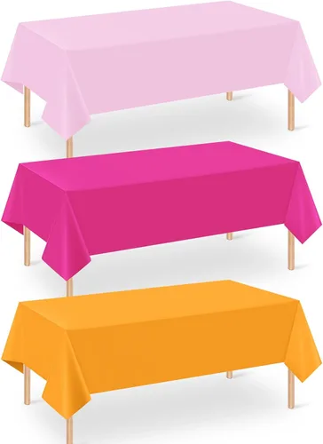 Vista 14 de Paquete de 12 manteles de plástico para baby shower de vaquero para mesas rectangulares, funda de mesa desechable con estampado de vaca, mantel