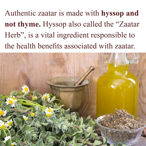 Vista 5 de The Spice Way Real Zaatar 2 oz con mezcla de especias de hisopo y zumaque Made with hyssop & sumac, not thyme; also known as za'atar, zatar