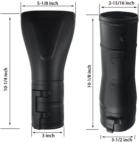 Vista 6 de Adaptador de boquilla de soplador 191L13-5 191B21-6 / Boquilla de extremo plano 197889-6 compatible con Makita X2 36V XBU02Z - XBU03 18V soplador