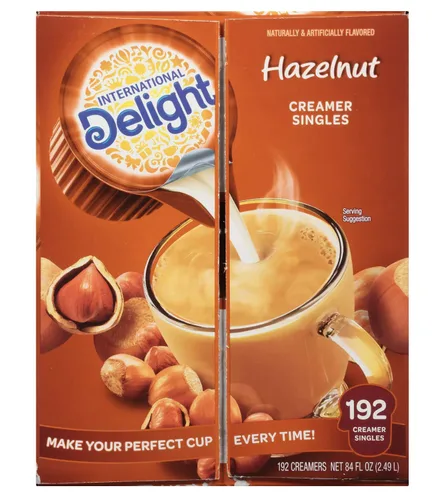Vista 7 de International Delight Crema de café de avellana individual, 84 onzas líquidas, 192