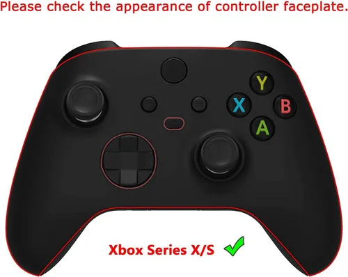 Vista 2 de eXtremeRate Replacement Buttons for Xbox Core Wireless Controller, Chrome Pink Glossy Custom LB RB LT RT Bumpers Trigers Dpad ABXY Start Back Sync