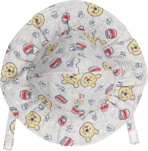 Vista 6 de Disney Minnie Mouse Winnie the Pooh Baby Girls - Mameluco de peluche y sombrero de sol recién nacido a bebé