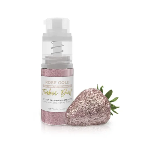Vista 33 de Bakell - Brillantina Negra Tinker Dust (4g, 1x Mini Bomba de Pulverización) Brillantina Comestible para Alimentos, Postres y Bebidas! Negro