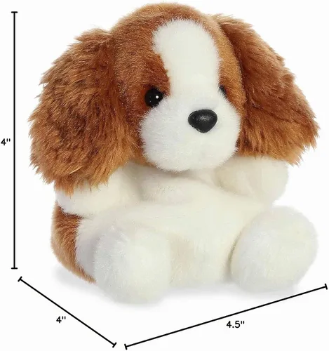 Vista 5 de Aurora® Adorable Palm Pals™ Lady Spaniel™ Animal de peluche - Tamaño bolsillo - Diversión coleccionable - Marrón 5 pulgadas