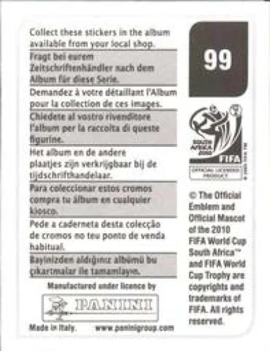 Vista 2 de 2010 Panini FIFA World Cup Stickers #99 Florent Malouda France Official Soccer Album Sticker (2 inch X 1.5 Inch) in Raw Condition (NM or Better)
