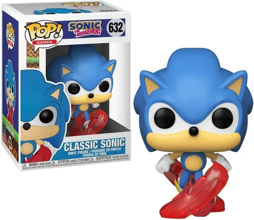 Vista 2 de POP Sonic 30th Anniversary - Figura de vinilo Running Sonic The Hedgehog Funko (paquete con funda protectora de caja compatible)