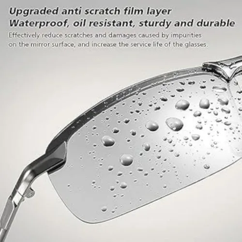 Vista 4 de Lentes de sol polarizados fotocromáticos para hombre, lentes deportivos y de conducción UV400, lentes adaptables de día y noche, gafas de ciclismo