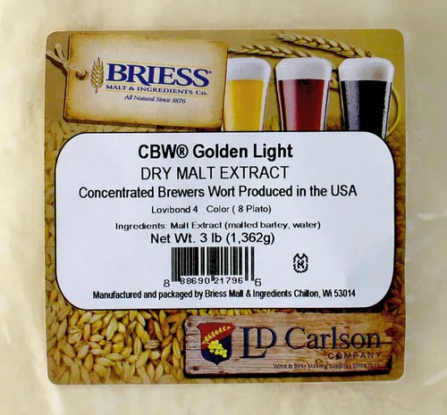 Vista 2 de Briess DME10Y DME - Luz Dorada - Bolsa de 3 lb