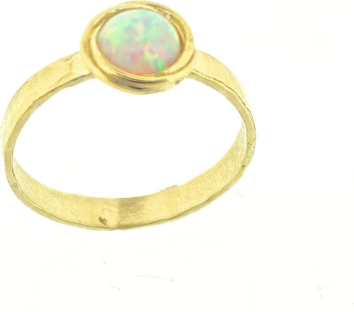 Vista 68 de Anillo de oro de piedras preciosas, anillo de piedra chapada en oro de 14 quilates, anillo de piedra apilable, anillo de oro de piedra pequeña