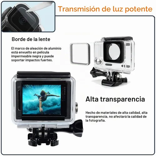 Vista 6 de Carcasa impermeable para GoPro Hero 4/3/3+
