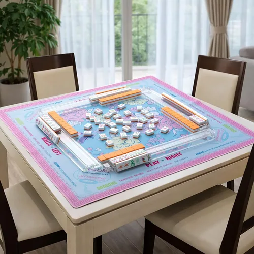 Vista 7 de Soulchen Juego de mahjong americano Sunset Blossom de 1.2 pulgadas, 168 Naranja