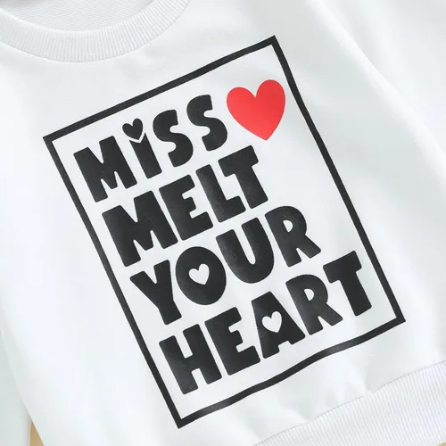 Vista 117 de Sudadera con cuello redondo para el día de San Valentín para bebé, niña, niño, para el día de San Valentín