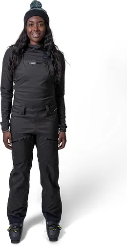 Vista 2 de Flylow Foxy Bib - Pantalones de esquí y snowboard impermeables transpirables y suaves para mujer, color negro, talla S
